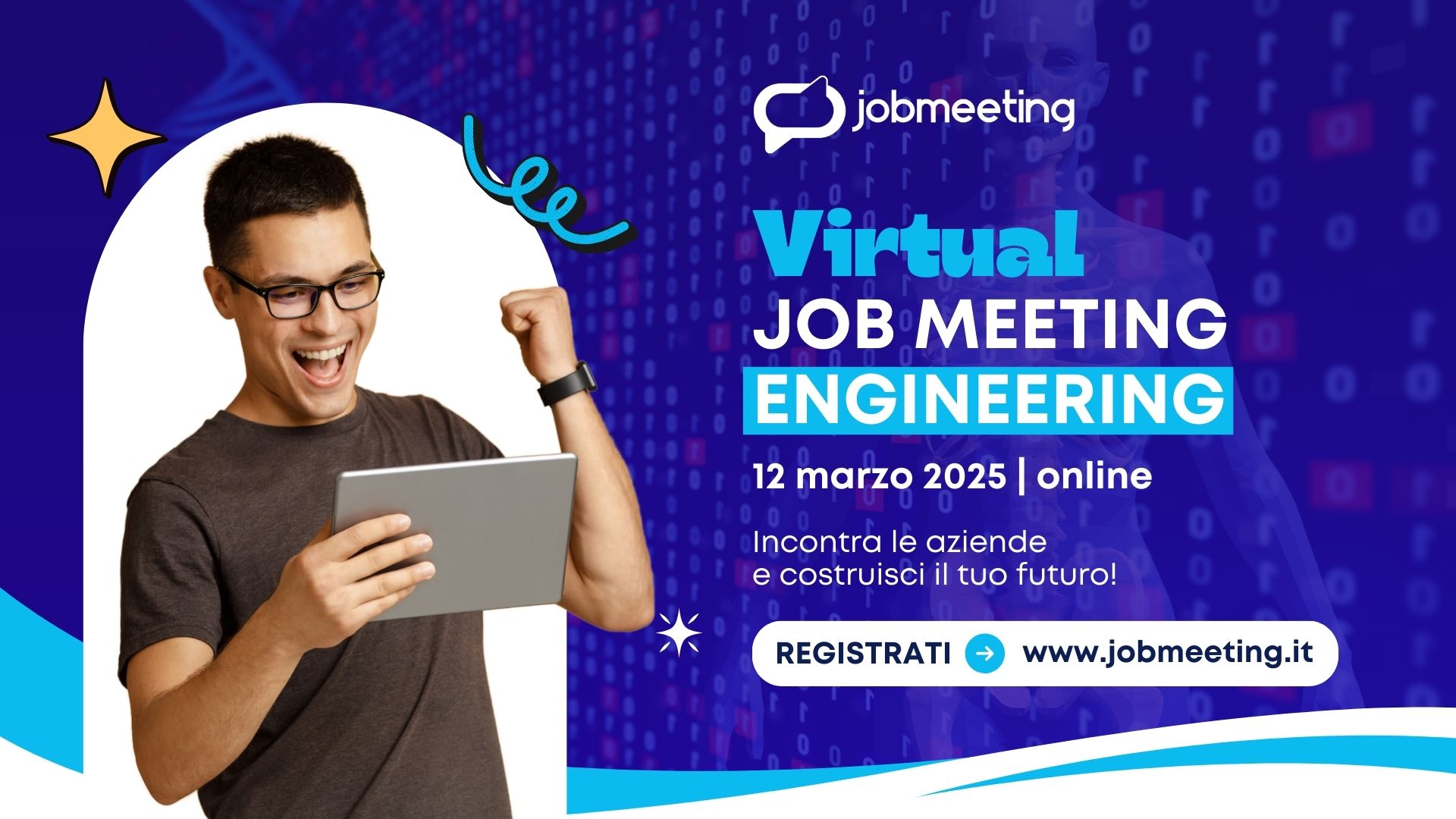 Il 12 marzo connettiti con il tuo futuro: partecipa al Virtual Job Meeting ENGINEERING